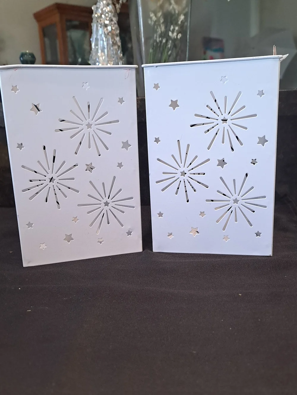 NWT 2 LED Metal Lanterns 7